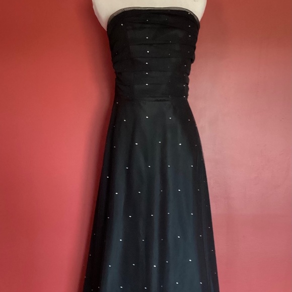Betsy & Adam Dresses & Skirts - Evening Gawn, Black beaded with “diamonds”, size 10